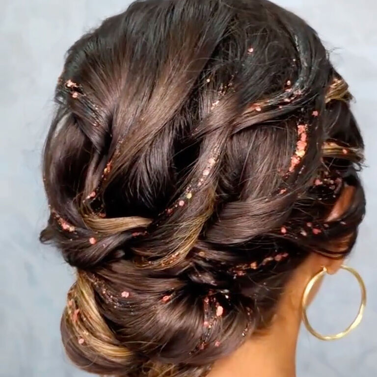 Chignon paillet&eacute;